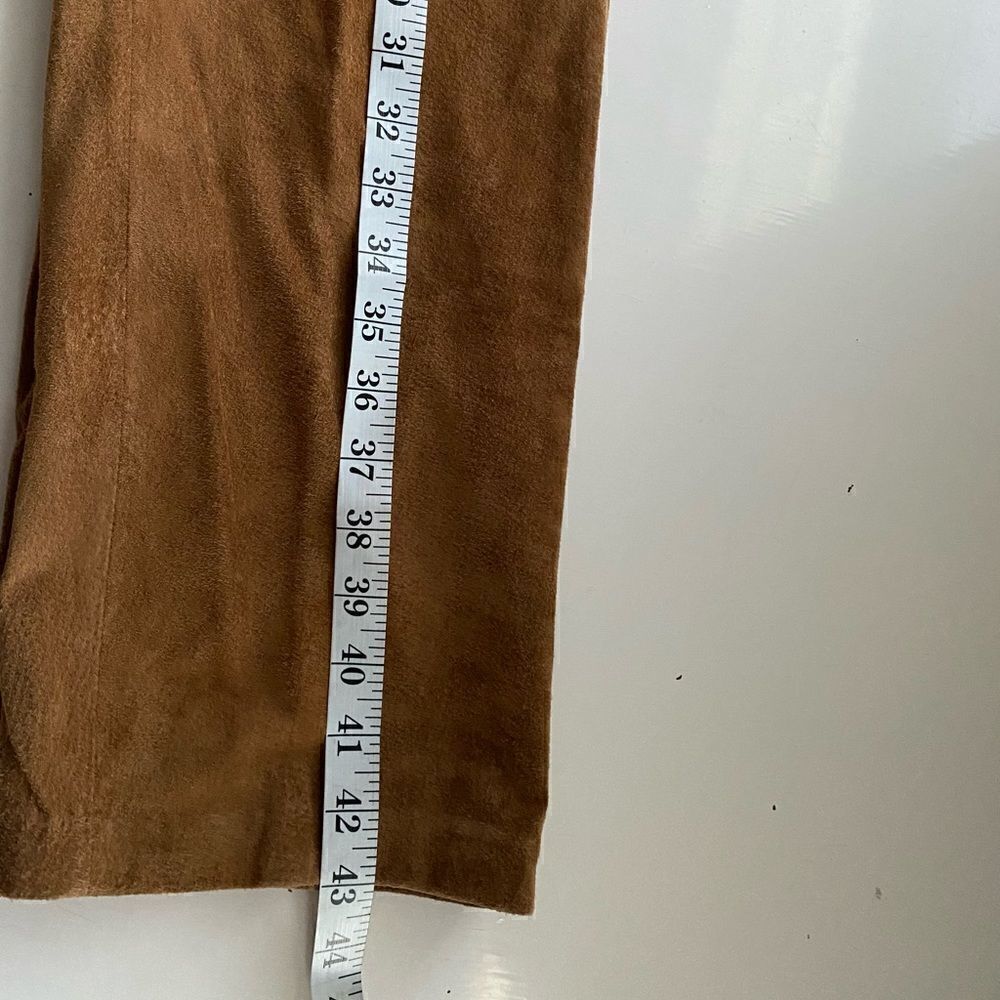 Bernardo Tan Real Suede Pants Size 8 New with tags - Picture 2 of 16